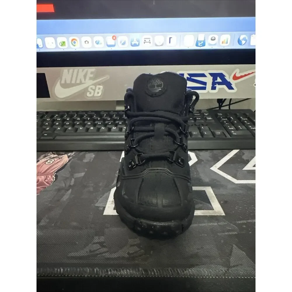 New Size 5c Timberland Converge Shell Toe Boot Black NuBuck TB 0A63JW 001 Infant
